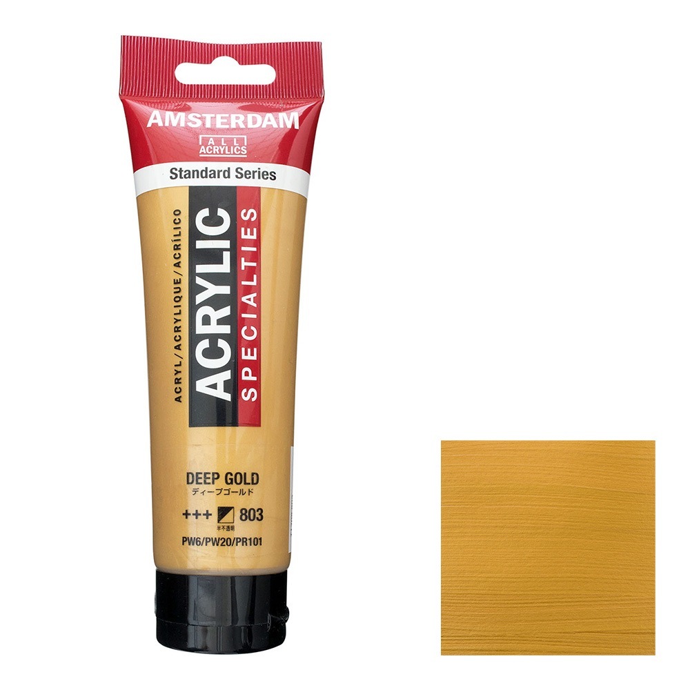 アムステルダム アクリリックカラー 120mL ディープゴールド T1709-803 特別色