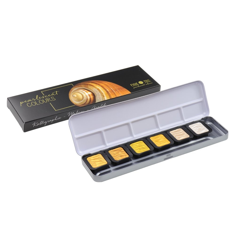 FINETEC パールセントカラー F0601 パールカラー シルバーゴールド 6色セット 610602