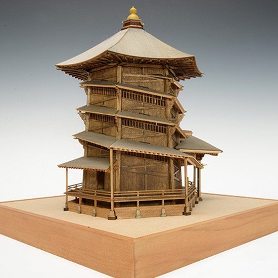 ウッディジョー 木製建築模型1/75 会津さざえ堂 | アークオアシス