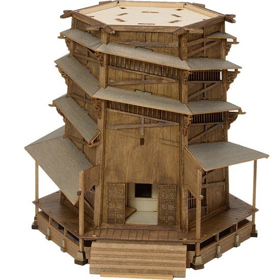 ウッディジョー 木製建築模型1/75 会津さざえ堂 | アークオアシス