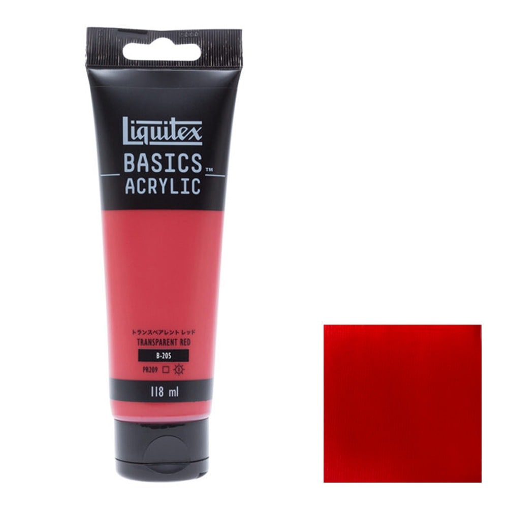リキテックス ベーシックス 118mL 205 トランスペアレント レッド 16002205 Liquitex BASICS