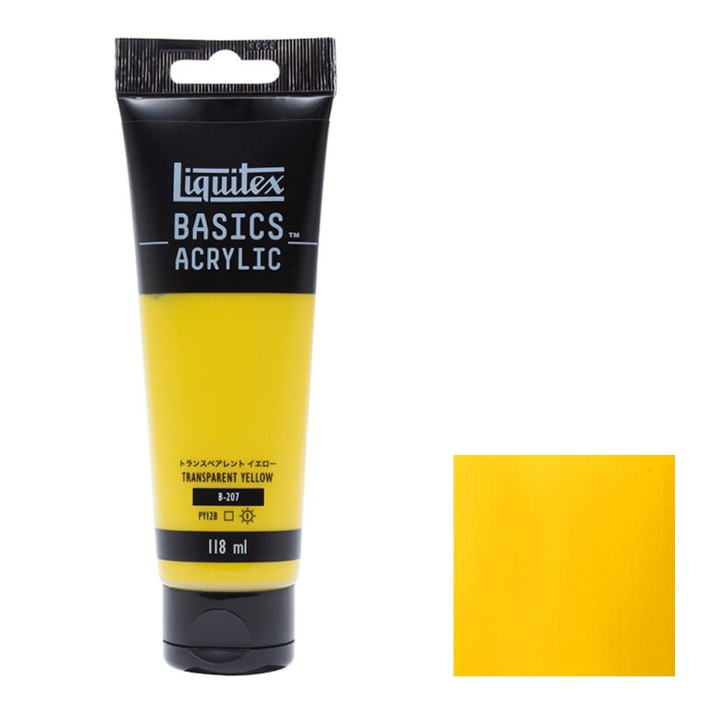 リキテックス ベーシックス 118mL 207 トランスペアレント イエロー 16002207 Liquitex BASICS