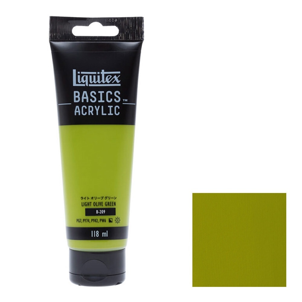 リキテックス ベーシックス 118mL 209 ライト オリーブ グリーン 16002209 Liquitex BASICS