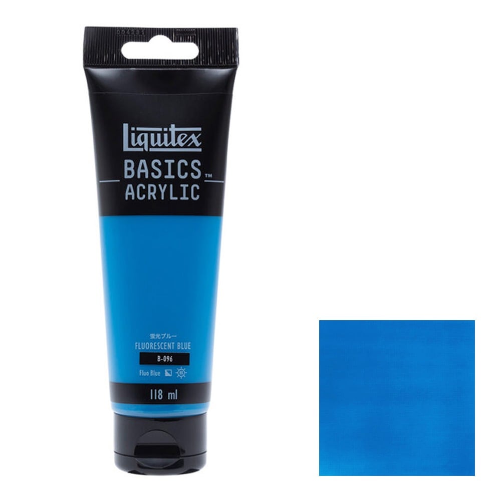 リキテックス ベーシックス 118mL 096 蛍光ブルー 16002096 Liquitex BASICS