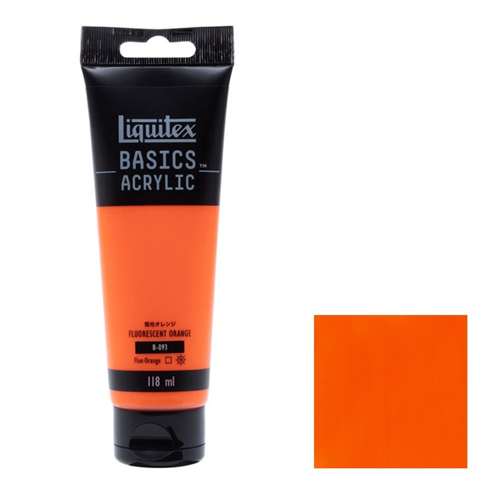 リキテックス ベーシックス 118mL 093 蛍光オレンジ 16002093 Liquitex BASICS