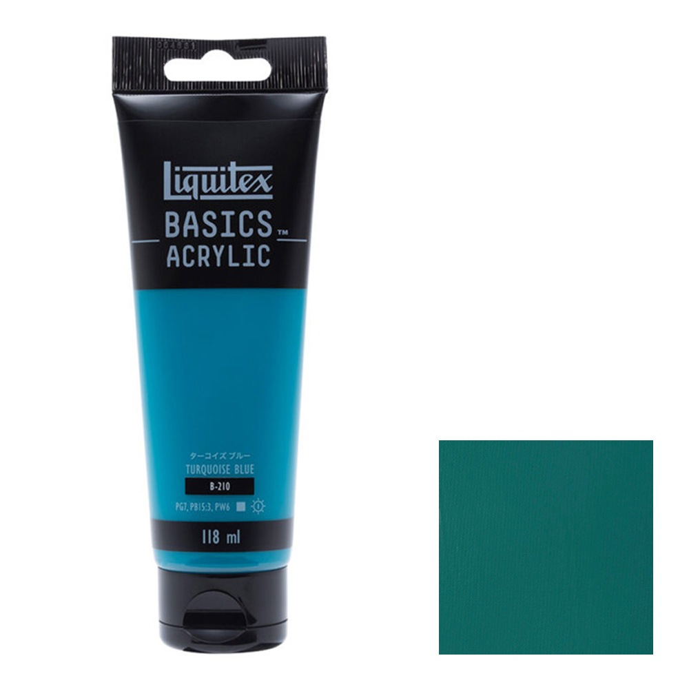 リキテックス ベーシックス 118mL 210 ターコイズ ブルー 16002210 Liquitex BASICS