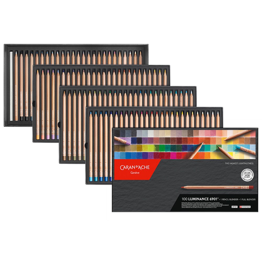 カラン ダッシュ 6901-800 ルミナンス 6901 100色セット 紙箱入 (619837) 油性色鉛筆