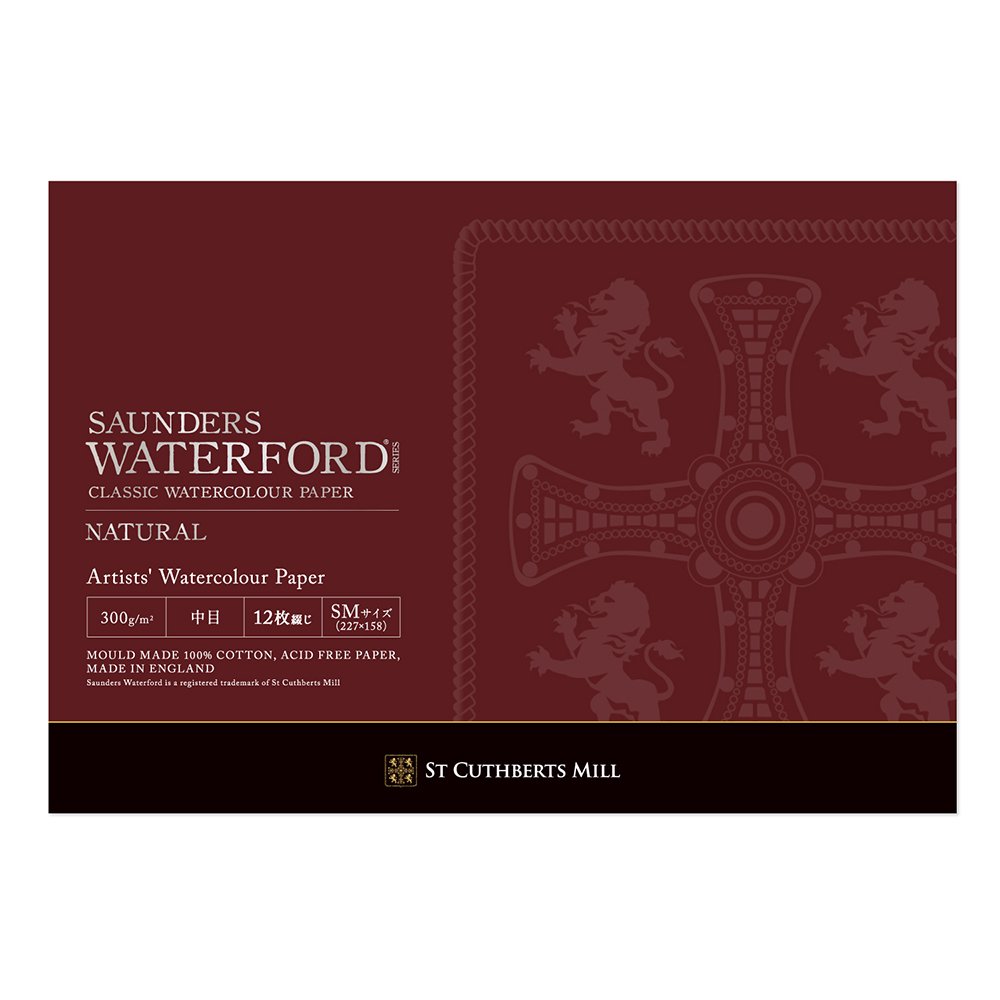 5冊セット ウォーターフォード水彩紙 ナチュラル ブロック 300g 中目 EB-SM (270911)