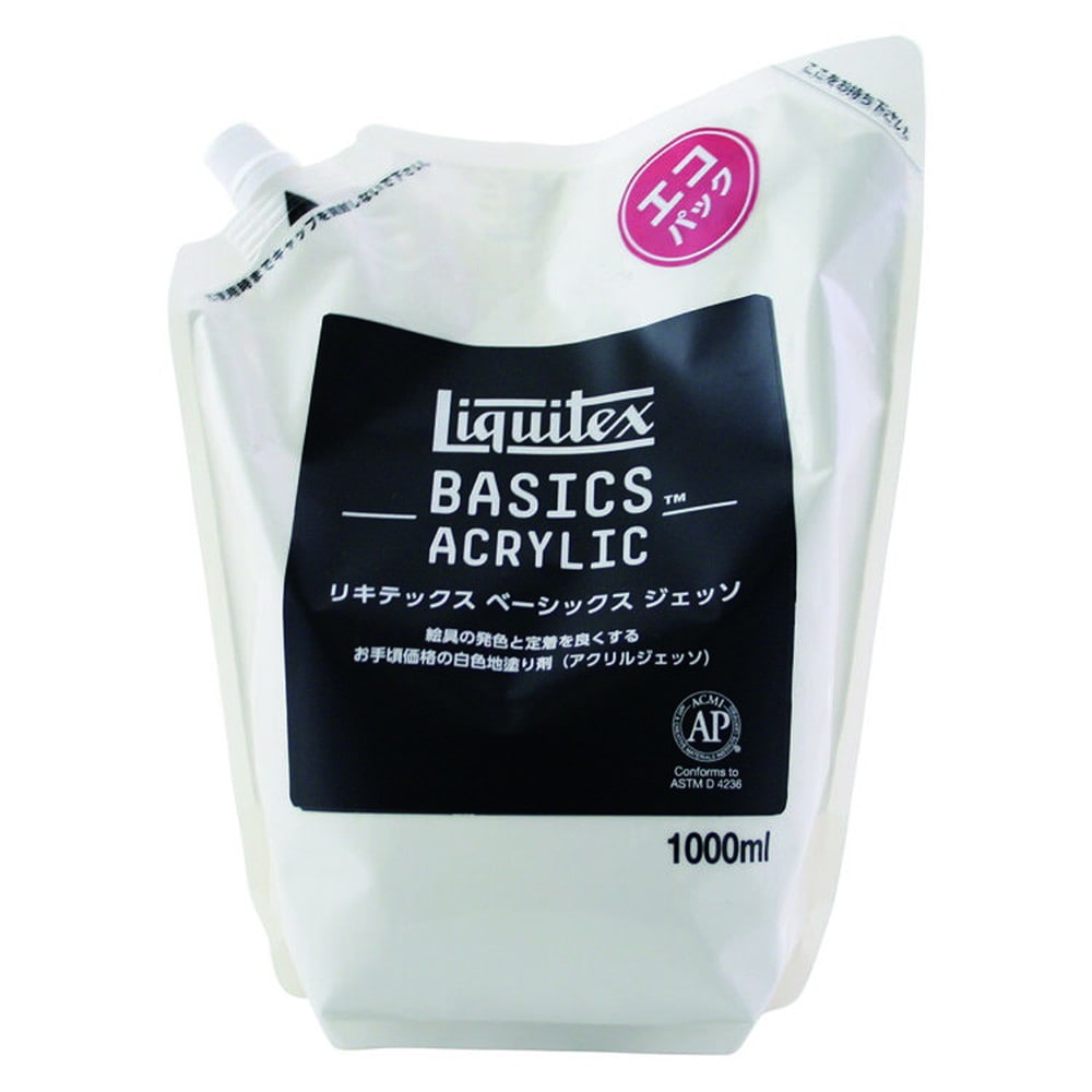 リキテックス  ベーシックスジェッソ  1000ｍＬ  エコパック  (16260100)