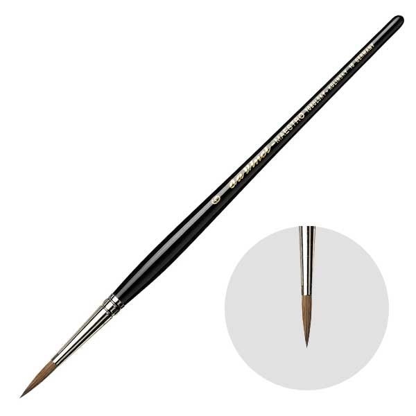 ダヴィンチ画筆 10-6号 ラウンド(丸) 水彩筆 コリンスキー毛 MAESTRO (202012)
