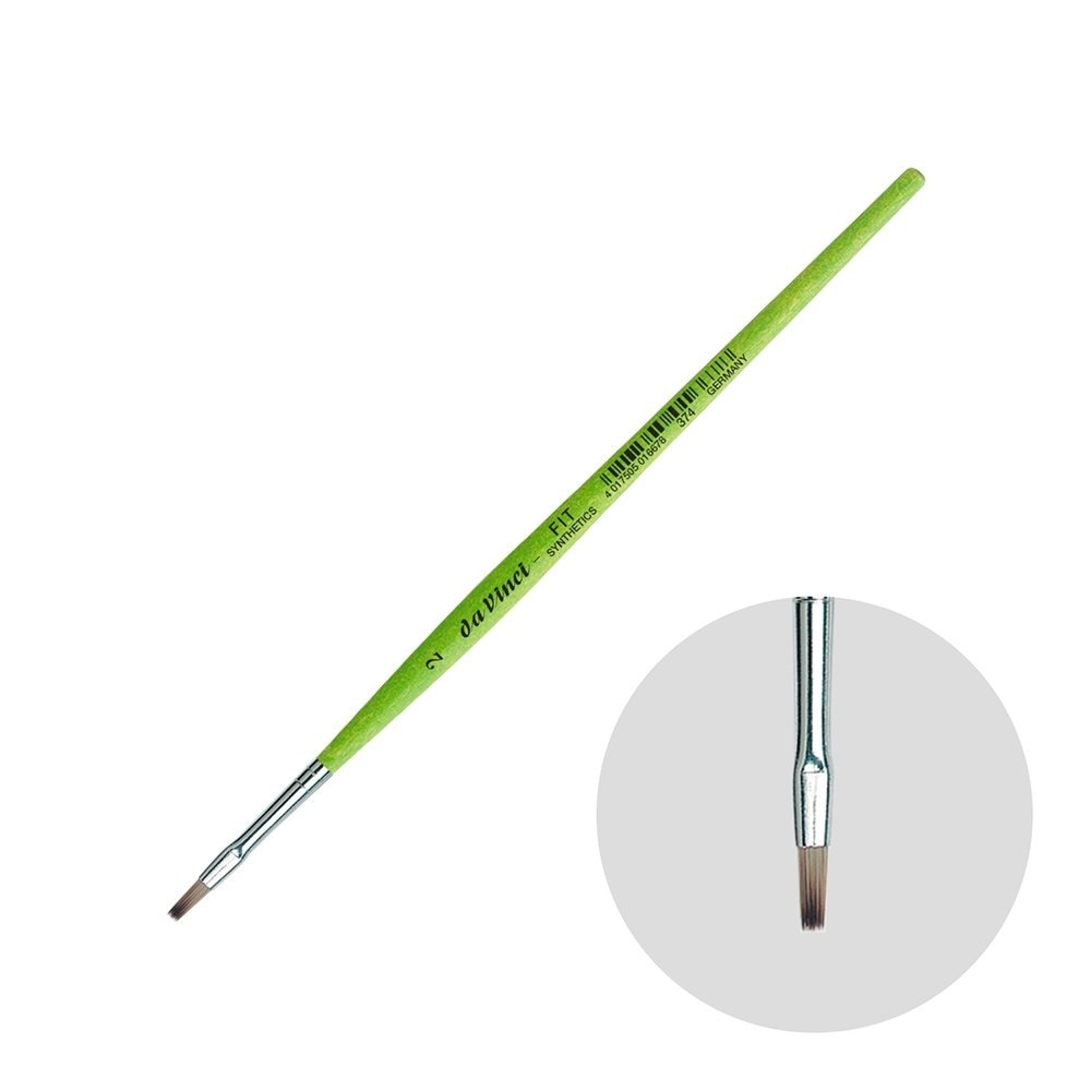 ダヴィンチ画筆 374-2号 フラット(平) シンセティック FIT (202811)