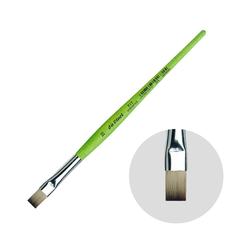 ダヴィンチ画筆 374-10号 フラット(平) シンセティック FIT (202815)