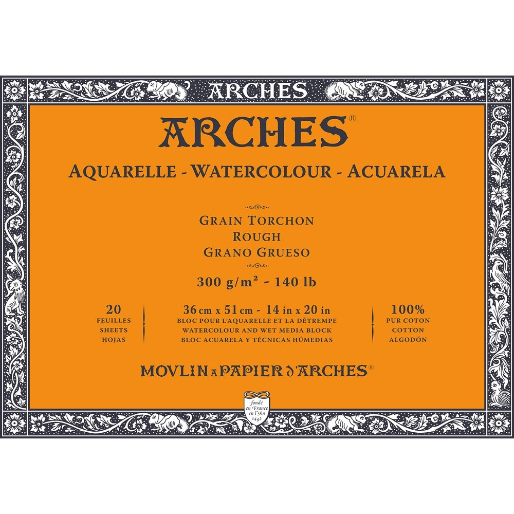 新品*総額¥26,400- アルシュ ARCHES アルシュ水彩紙 細目× 2冊 アルシュ（ARCHES）水彩紙 | アークオアシス オンライン本店