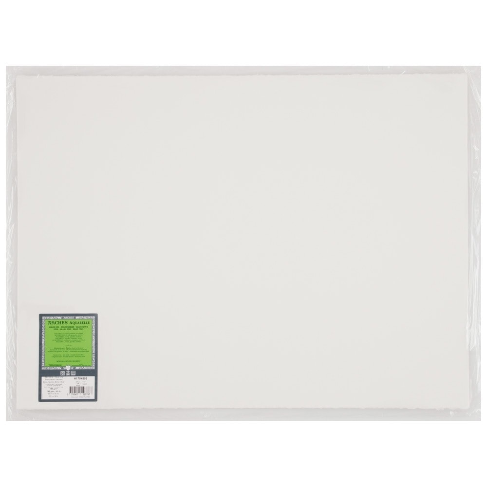 10枚入 アルシュ水彩紙 シート 細目 185g 560×760mm (1794999)