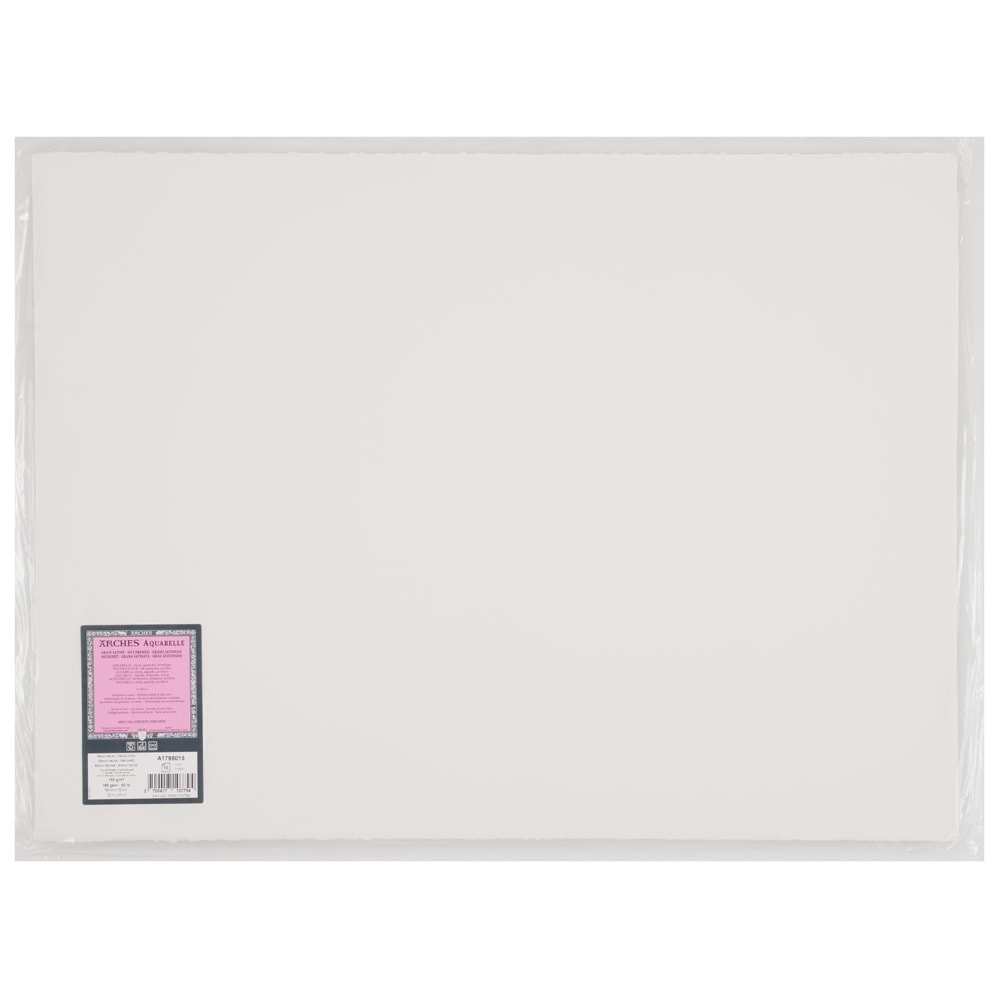 10枚入 アルシュ水彩紙 シート 極細 185g 560×760mm (1795015)