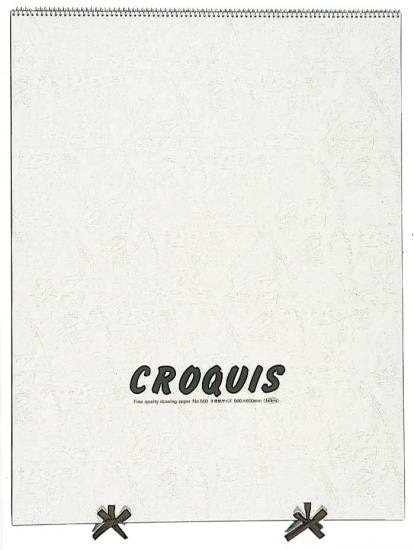 3冊セット クロッキーブック スプリング 木炭紙全判ブック No.550 (270211) ホルベイン HOLBEIN ホルベイン HOLBEIN