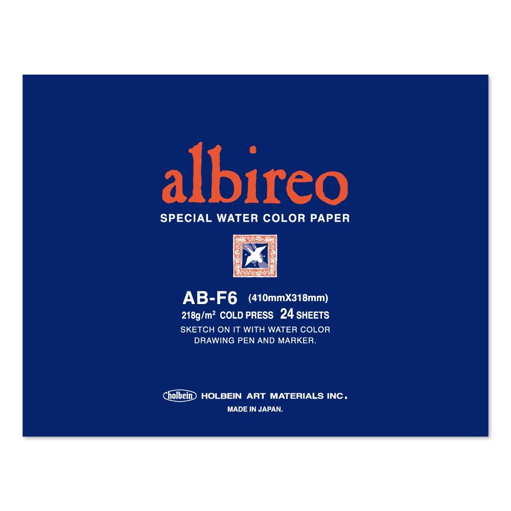 3冊セット アルビレオ水彩紙 ブロック 218g 中目 AB-F6 (270238) ホルベイン HOLBEIN ホルベイン HOLBEIN
