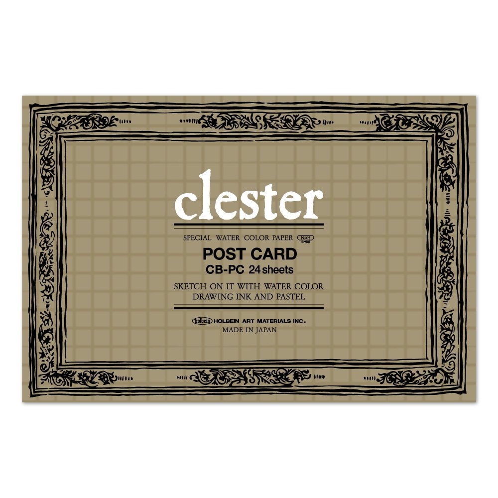 10冊セット クレスター水彩紙 ポストカード 天糊パッド 210g 中目 CB-PC (270251) ホルベイン HOLBEIN ホルベイン HOLBEIN