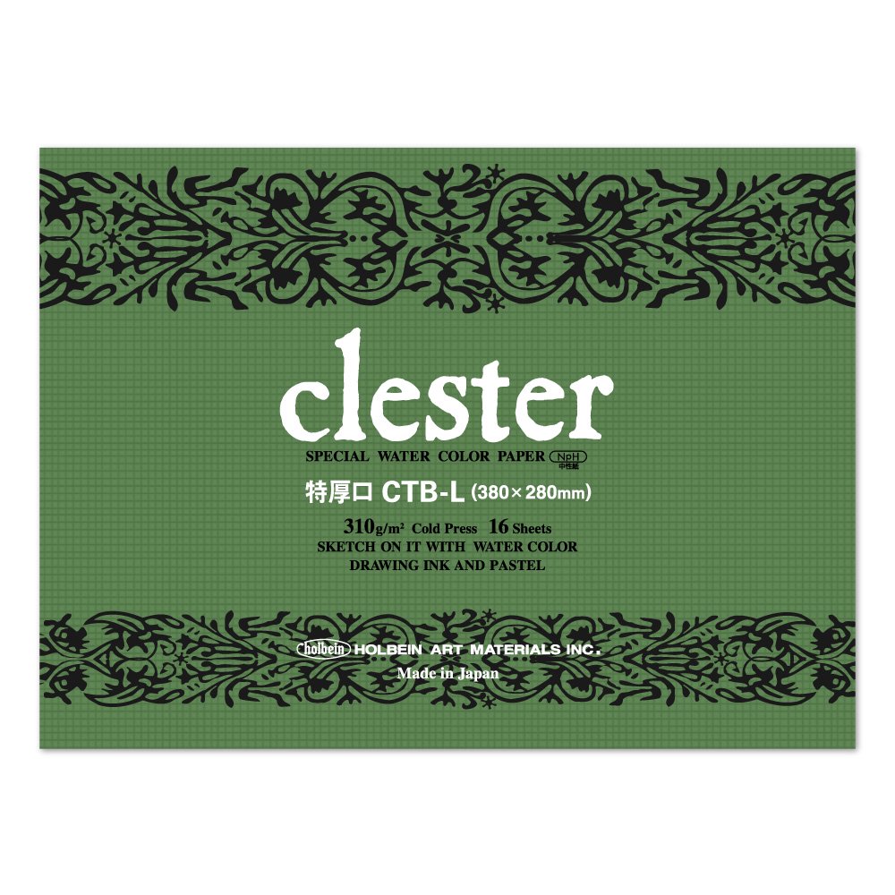 5冊セット クレスター水彩紙 ブロック 310g 中目 CTB-L (270942) ホルベイン HOLBEIN ホルベイン HOLBEIN