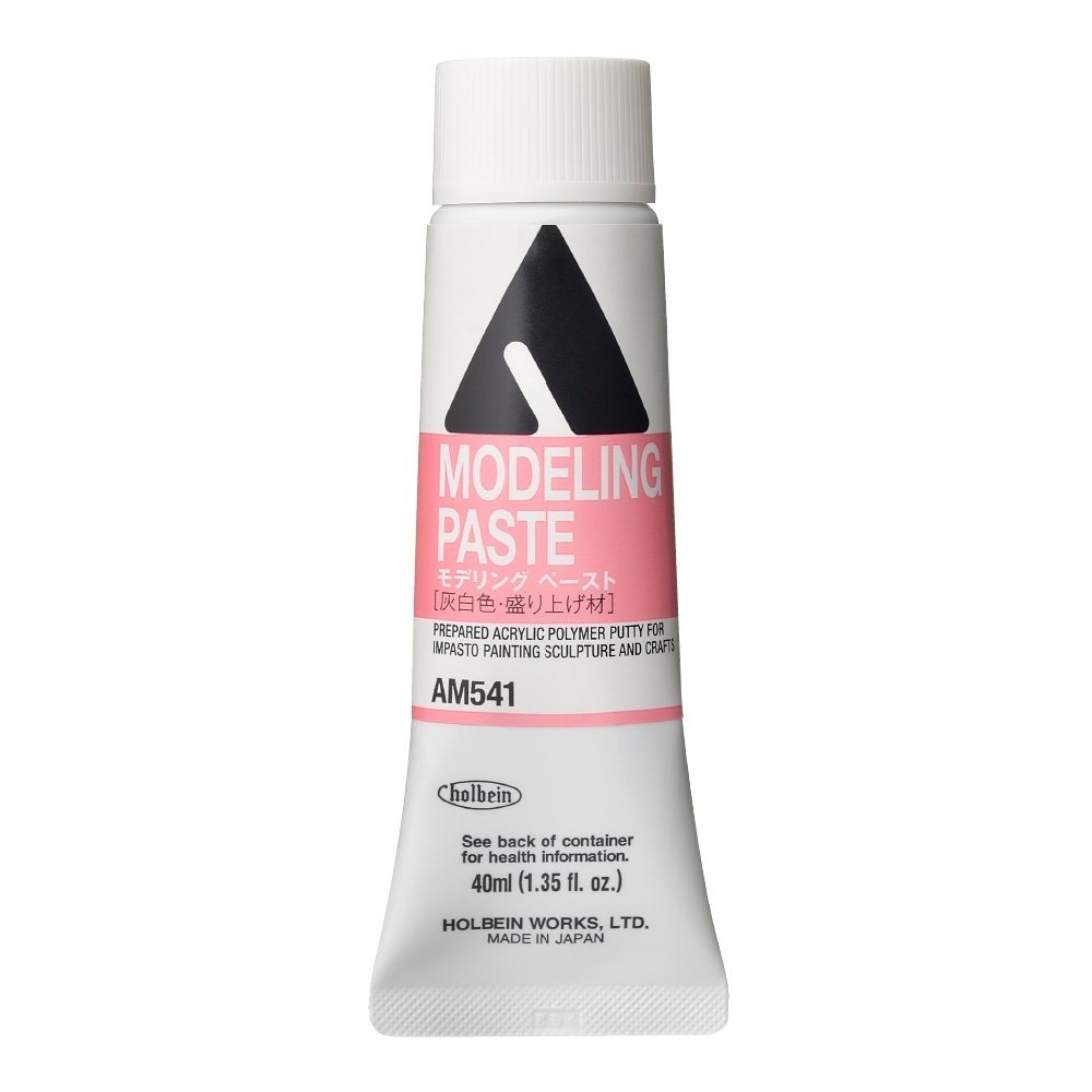 [3本セット] ホルベイン アクリル絵具下地材 40ml AM541 モデリング ペースト (14541)