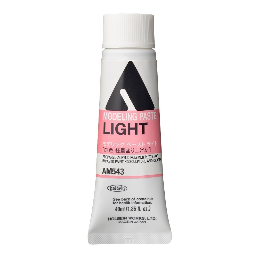 [3本セット] ホルベイン アクリル絵具下地材 40ml AM543 モデリング ペースト ライト (14543)