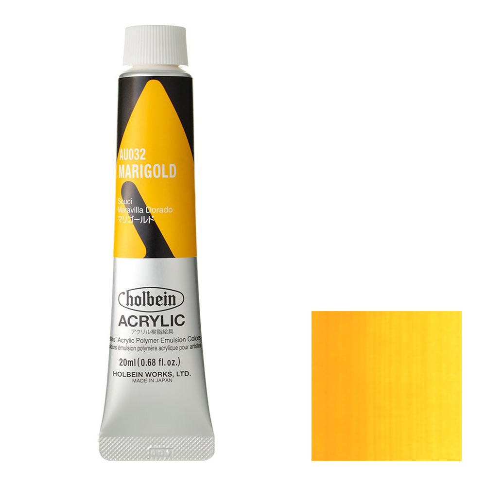 [3本セット] ホルベイン アクリリック カラー［ヘビーボディ］ 20ml AU032 マリゴールド (16032)