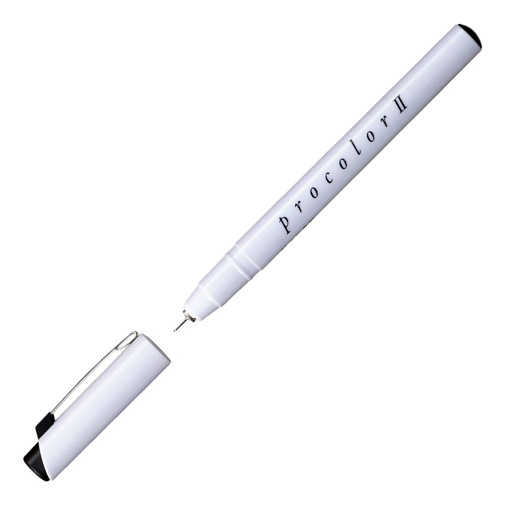 12本セット マクソン プロカラーII 黒 線種0.05mm (513500) ホルベイン