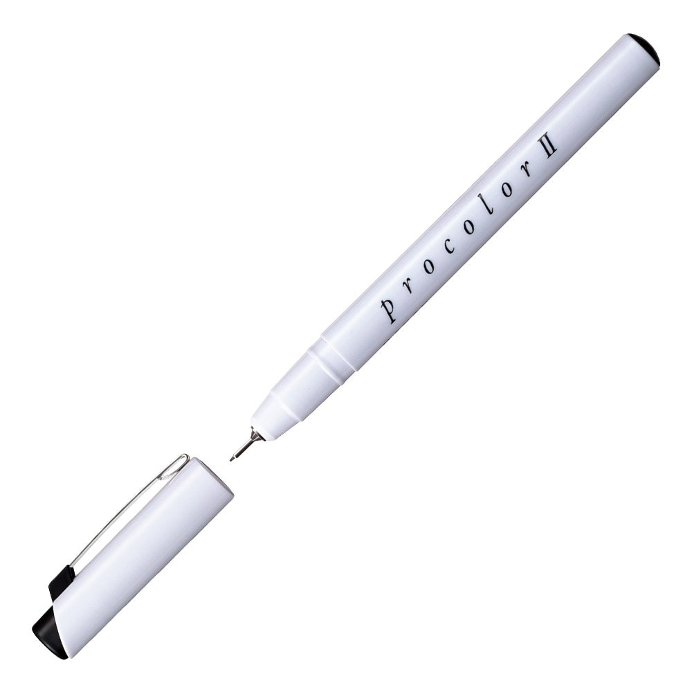 12本セット マクソン プロカラーII 黒 線種0.2mm (513502) ホルベイン