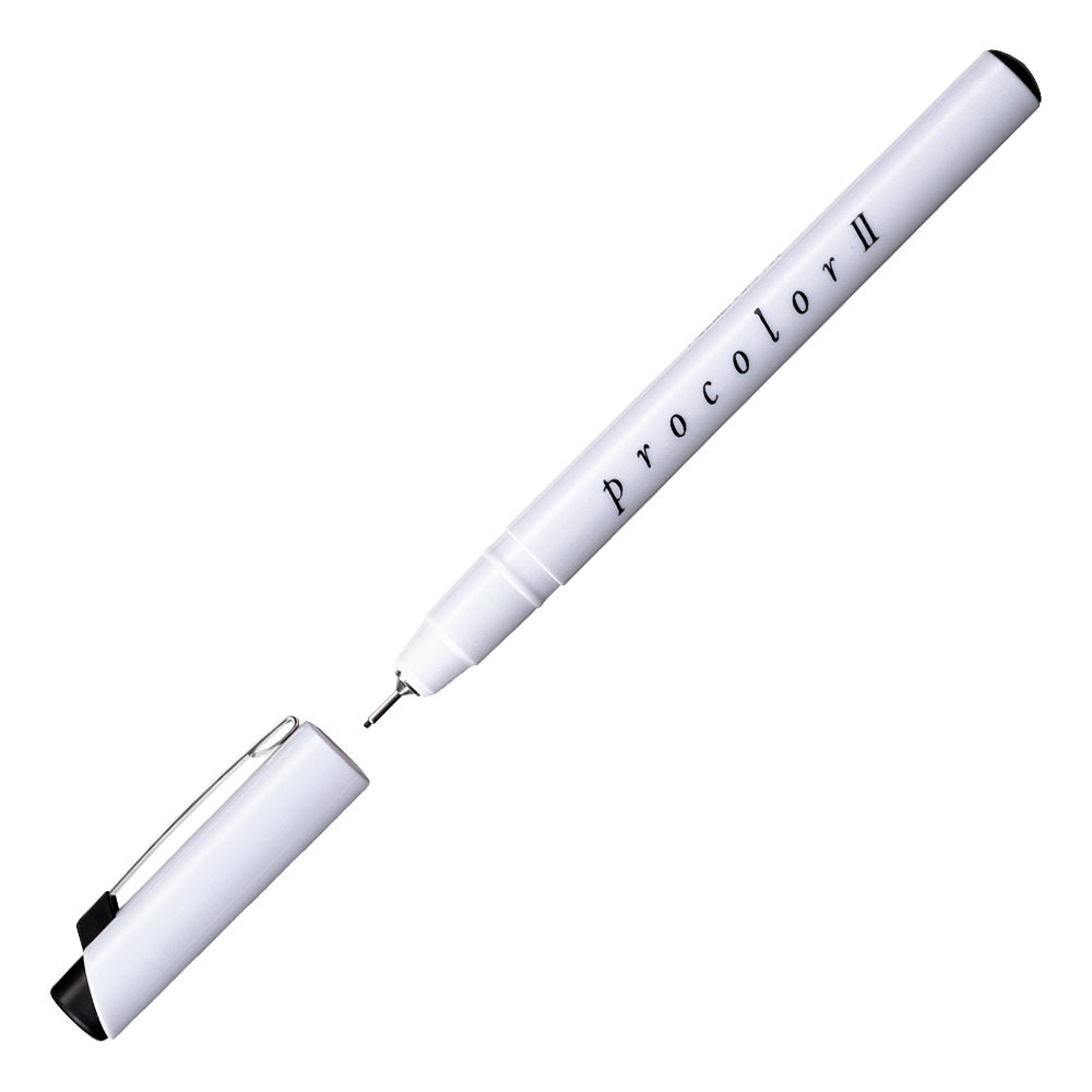 12本セット マクソン プロカラーII 黒 線種0.4mm (513504) ホルベイン