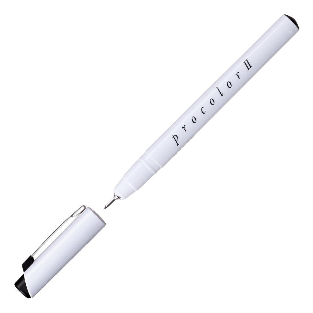 12本セット マクソン プロカラーII 黒 線種0.5mm (513505) ホルベイン