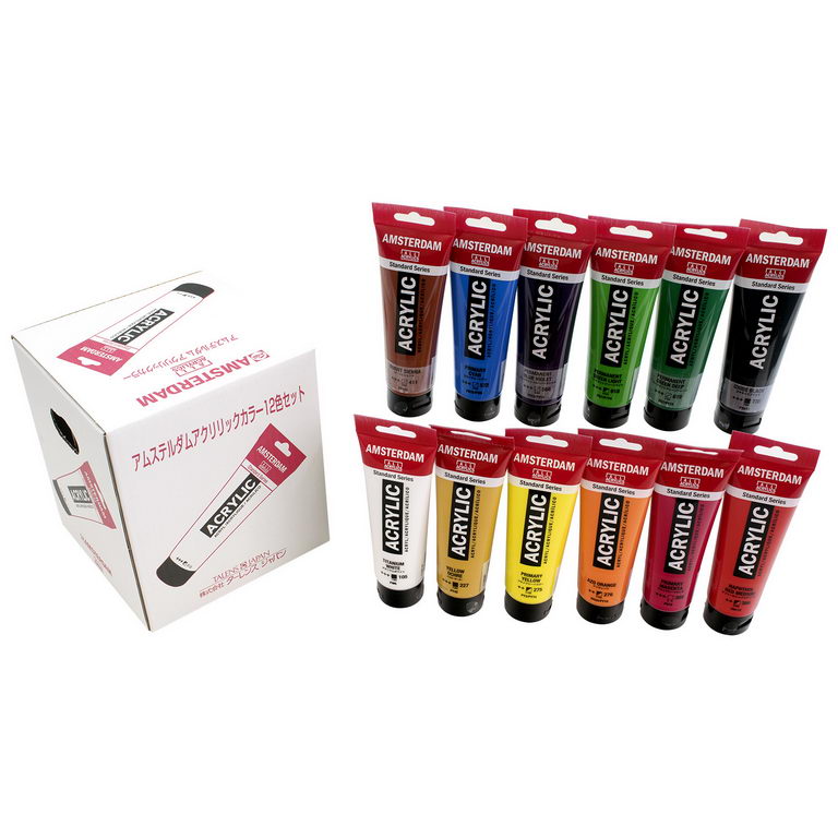 アムステルダム アクリリックカラー 120ml 12色セットAN (498779) ターレンス