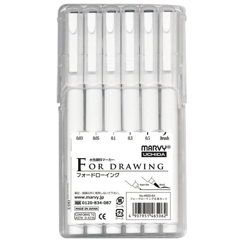 マービー フォードローイング ドローイング6本セット No.4600-6A