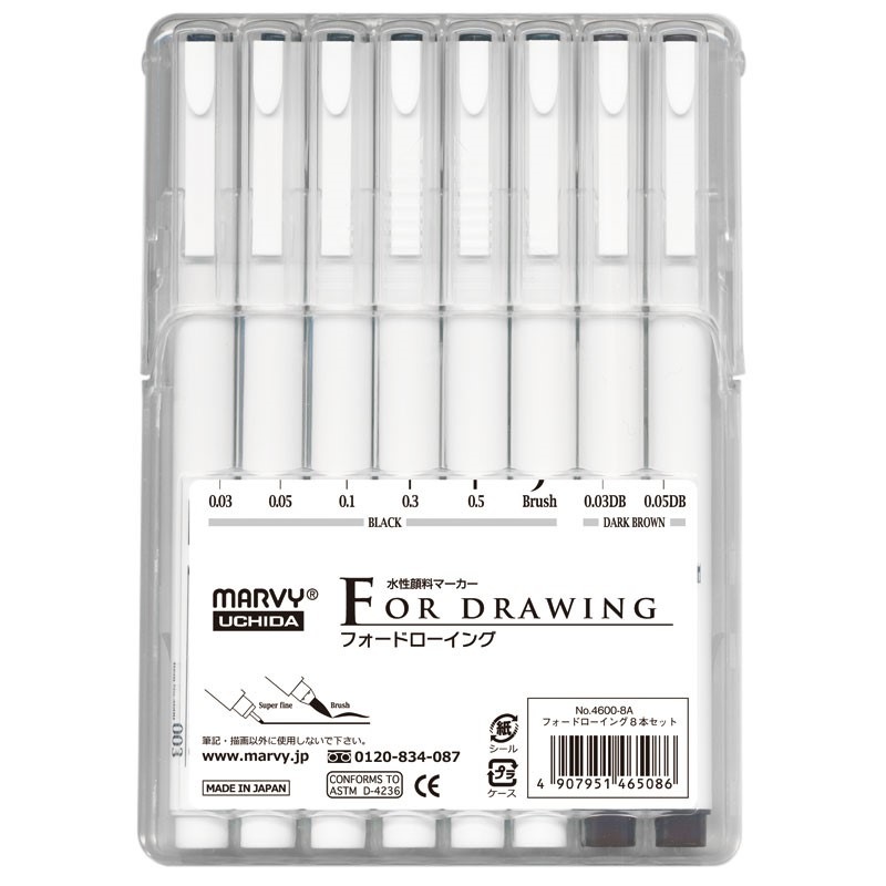 マービー フォードローイング ドローイング8本セット No.4600-8A