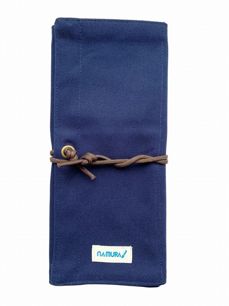 名村大成堂 オリジナルブラシケース ショート ネイビー 80095073 (ケース単品 付属品無し)