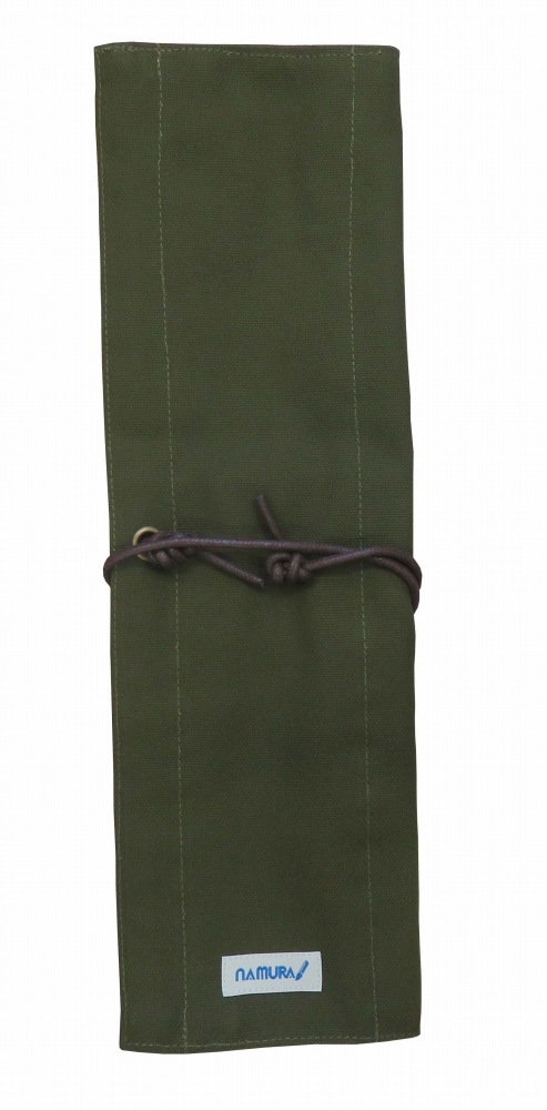 名村大成堂 オリジナルブラシケース ロング カーキ 80095061 (ケース単品 付属品無し)