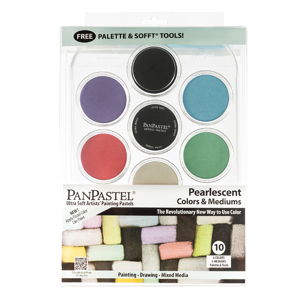 パンパステル 30113 パール＆メディウム 10色トレイ付きセット (318451)