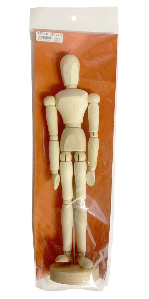木製アートオブジェ 人形デザイン 約30cm 【公式通販】