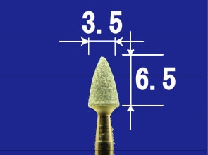 アルゴファイル 軸付砥石 品番：A-58 ピンク #120