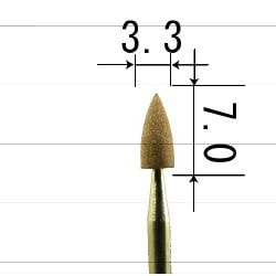 アルゴファイル 松風 シリコンポイント Ｍ3 品番：M3-28 粒度#2500 (柔らかい)