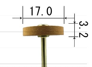 アルゴファイル 松風 シリコンホイール Ｍ3 品番：M3-5 粒度#2500 (柔らかい)