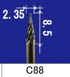 アルゴファイル マスターカット超硬カッター ダブルカット 品番：C88