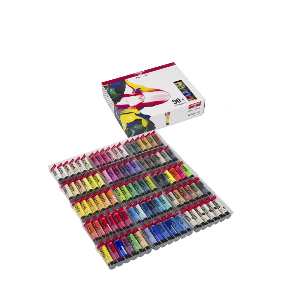 アムステルダム アクリリックカラー 20ml 90色セット T1782-0490