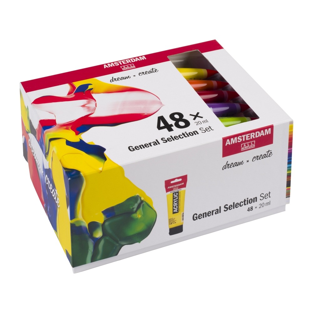 アムステルダム アクリリックカラー 20ml 48色セット T1782-0448