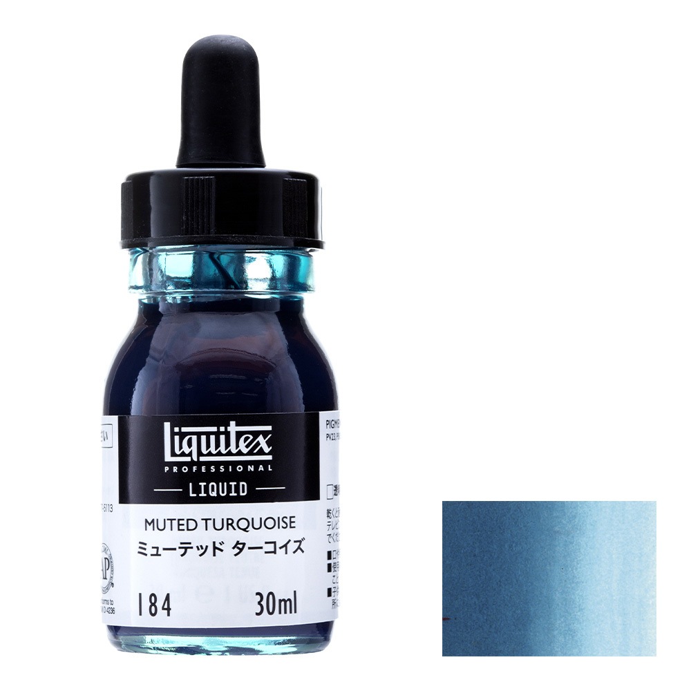 3本セット リキテックス リキッド 30ml 184 ミューテッド ターコイズ (15701184)
