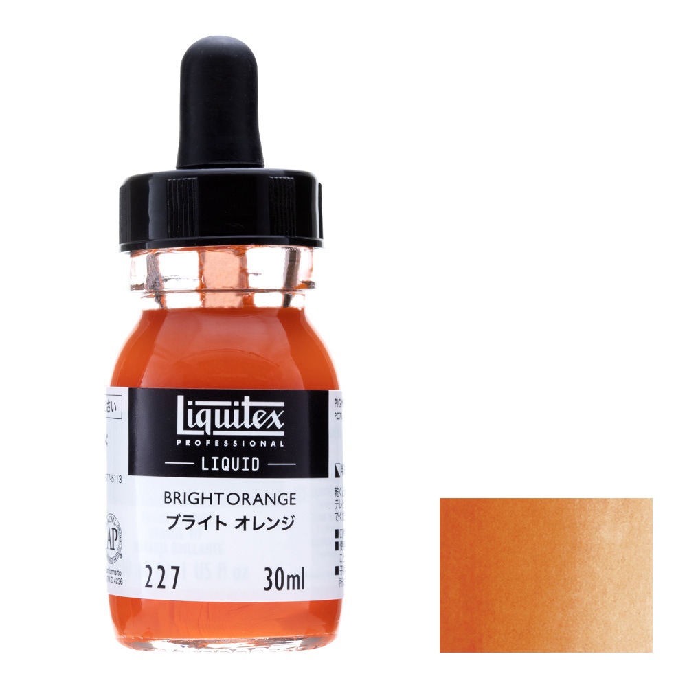 3本セット リキテックス リキッド 30ml 227 ブライト オレンジ (15701227)