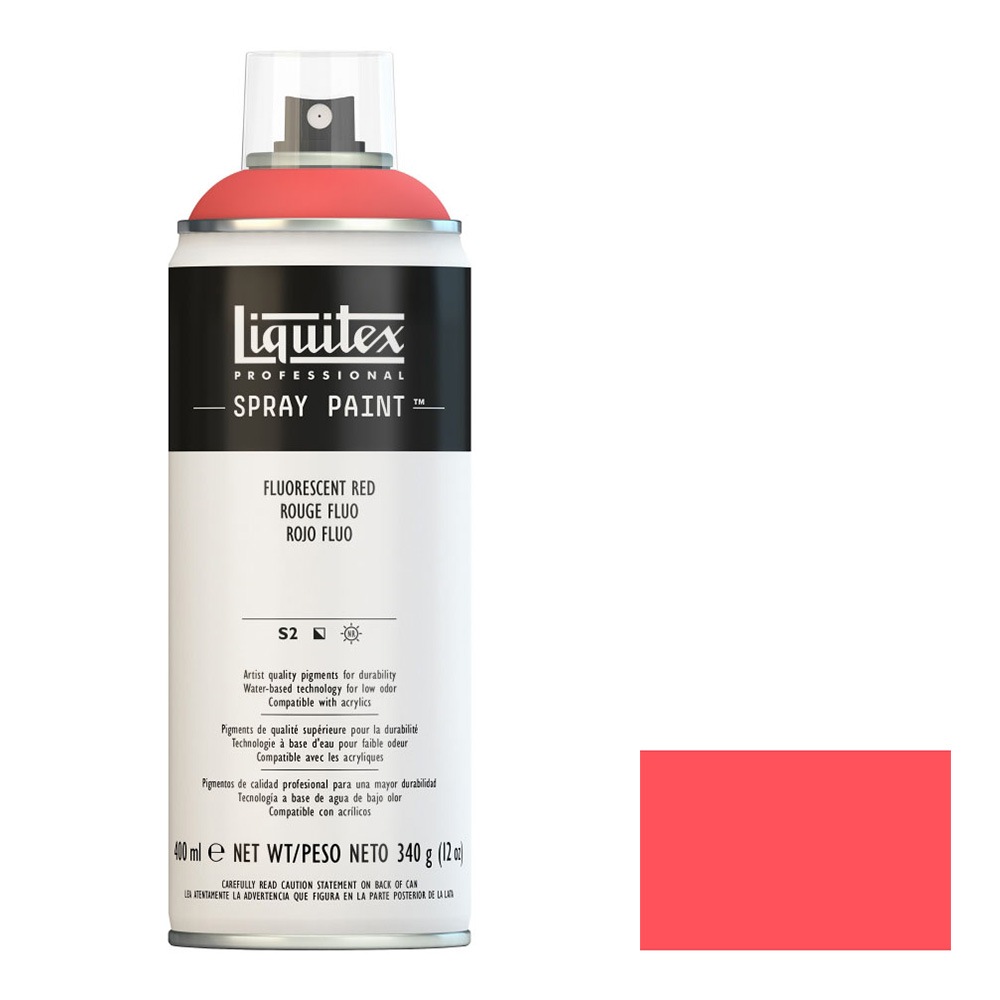 リキテックス スプレー 092 蛍光レッド 400ml (15601092)