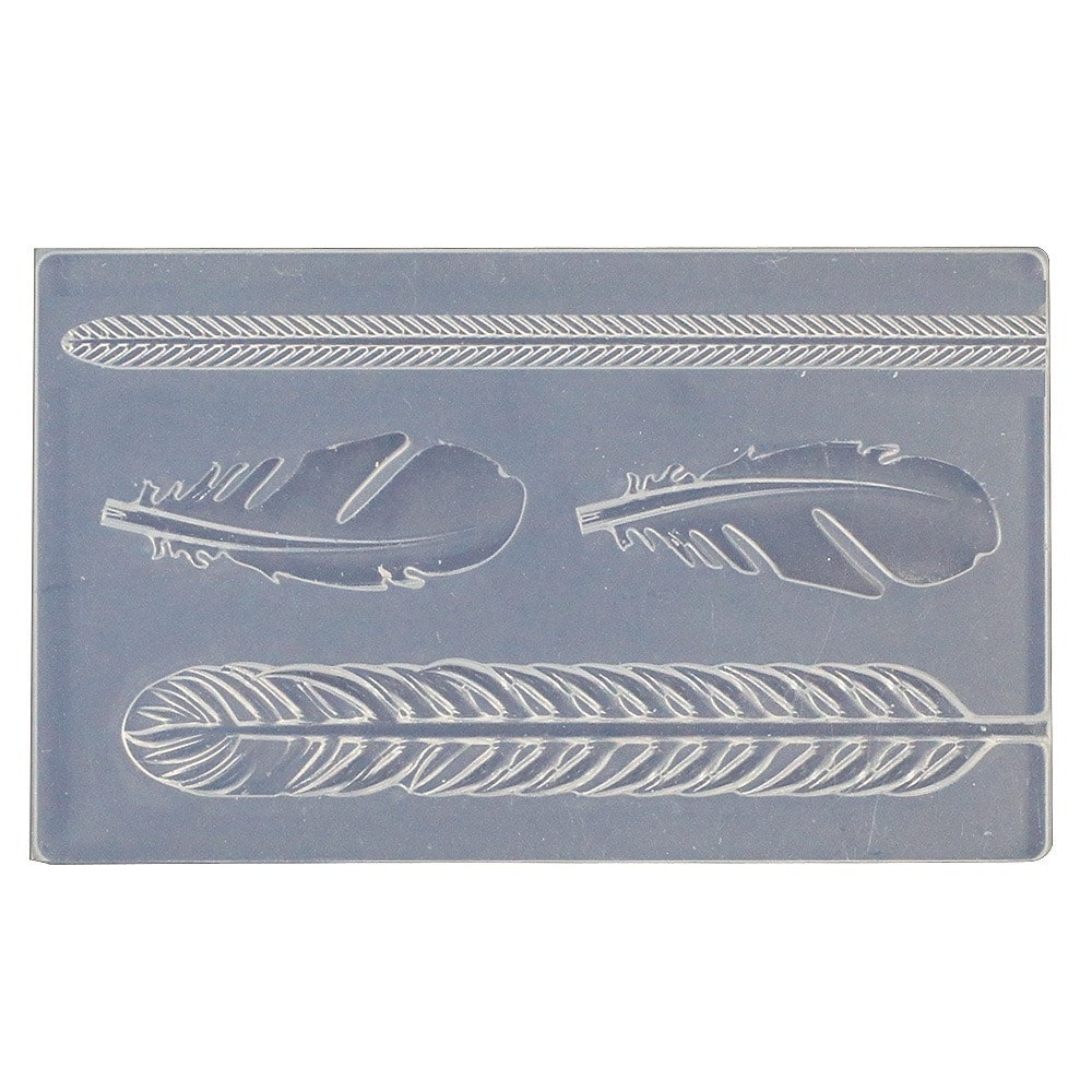 アートクレイ F-1766 オリジナル リングモールドフェザーモチーフ 相田化学工業