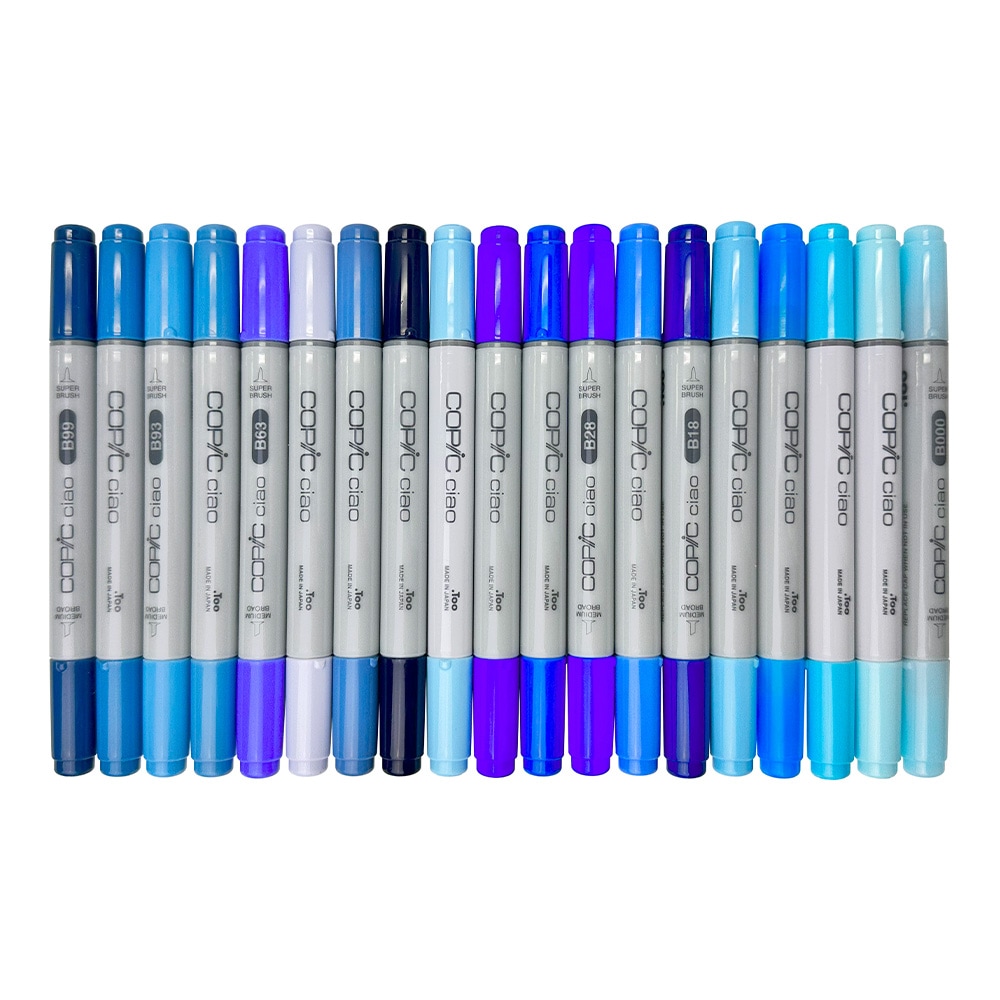 コピックチャオ B (Blue) 系全19色セット