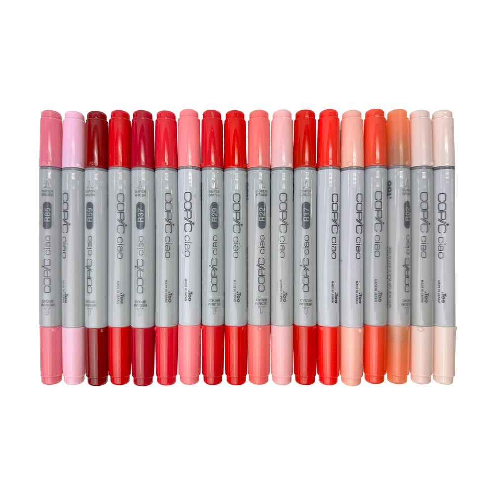 コピックチャオ R (Red) 系全18色セット | アークオアシス オンライン本店