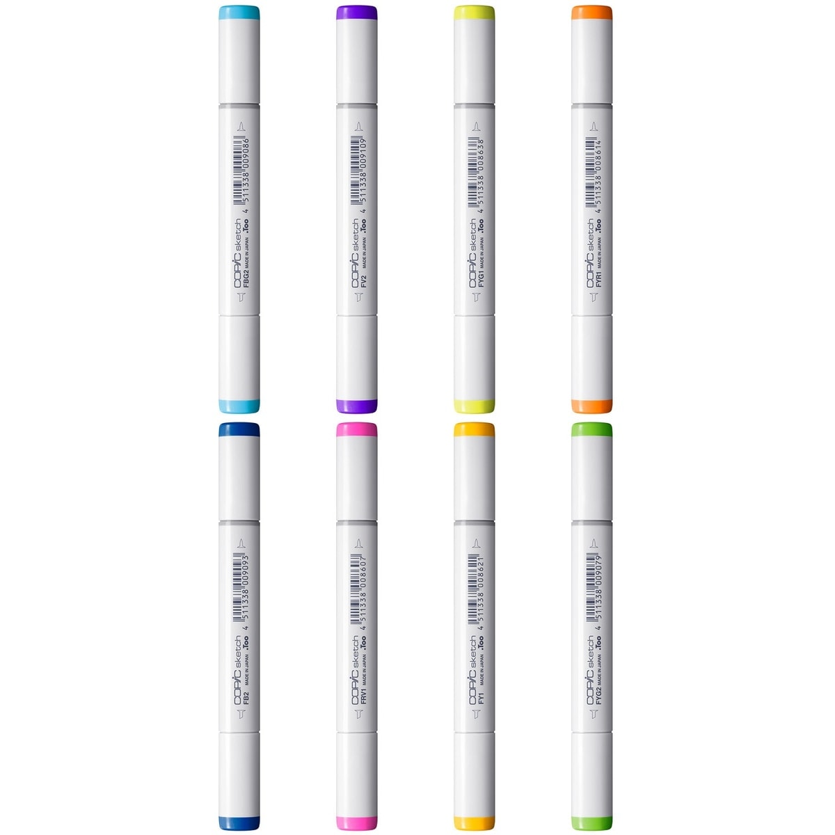 コピックスケッチ F (Fluorescent) 系全8色セット